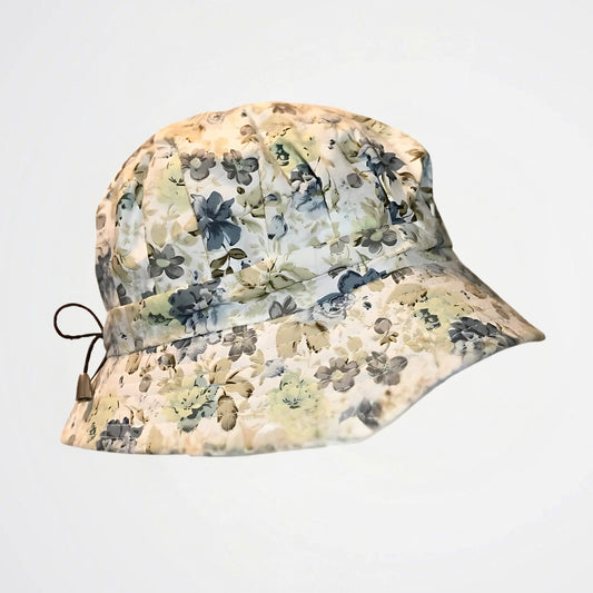 Floral Light Blue Bucket Hat