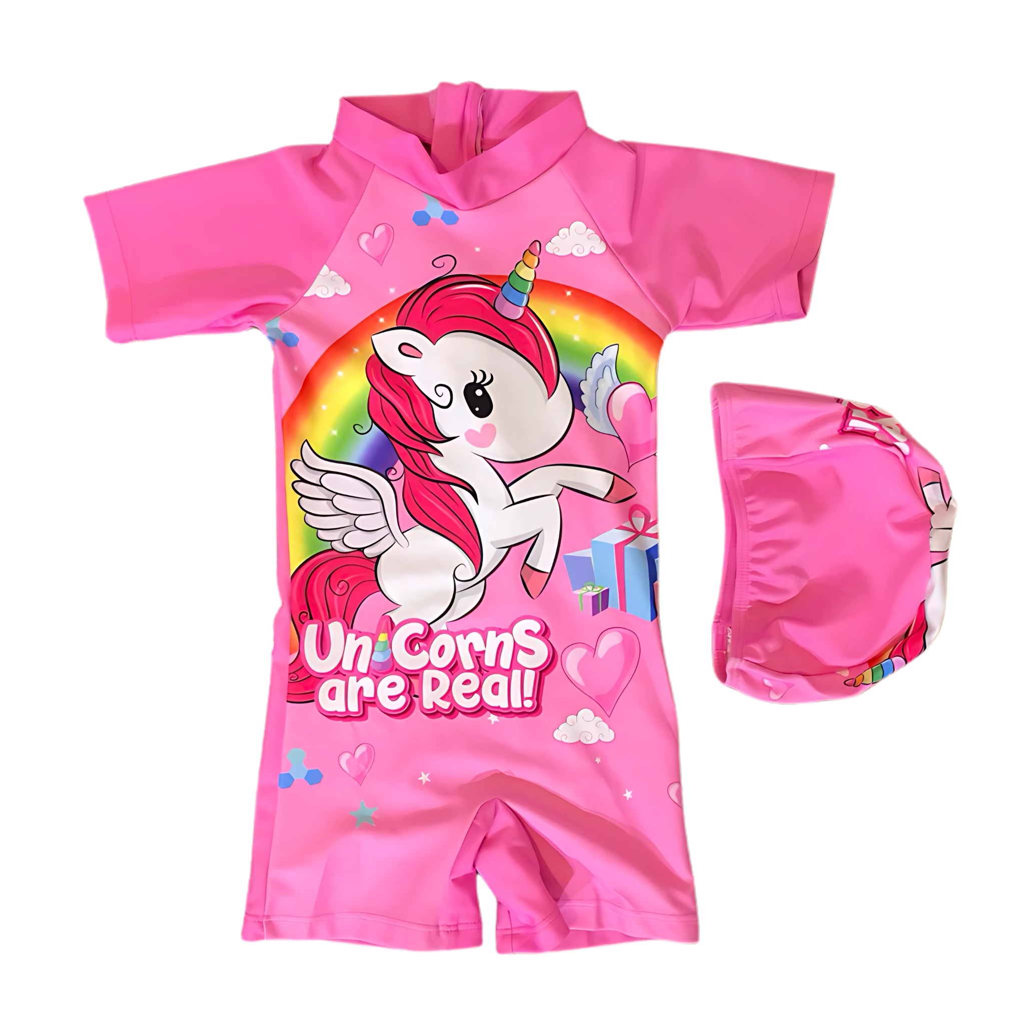 Unicorn Are Real Pink Rash Guard Swimsuit Little Toes Egypt