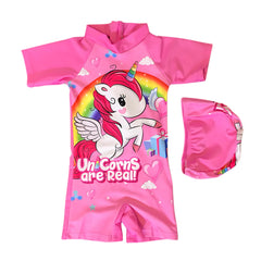 Unicorn Are Real Pink Rash Guard Swimsuit