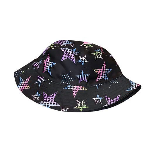 Stars Black Bucket Hat