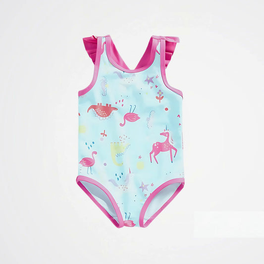 Imaginary Animals Light Blue Swimsuit