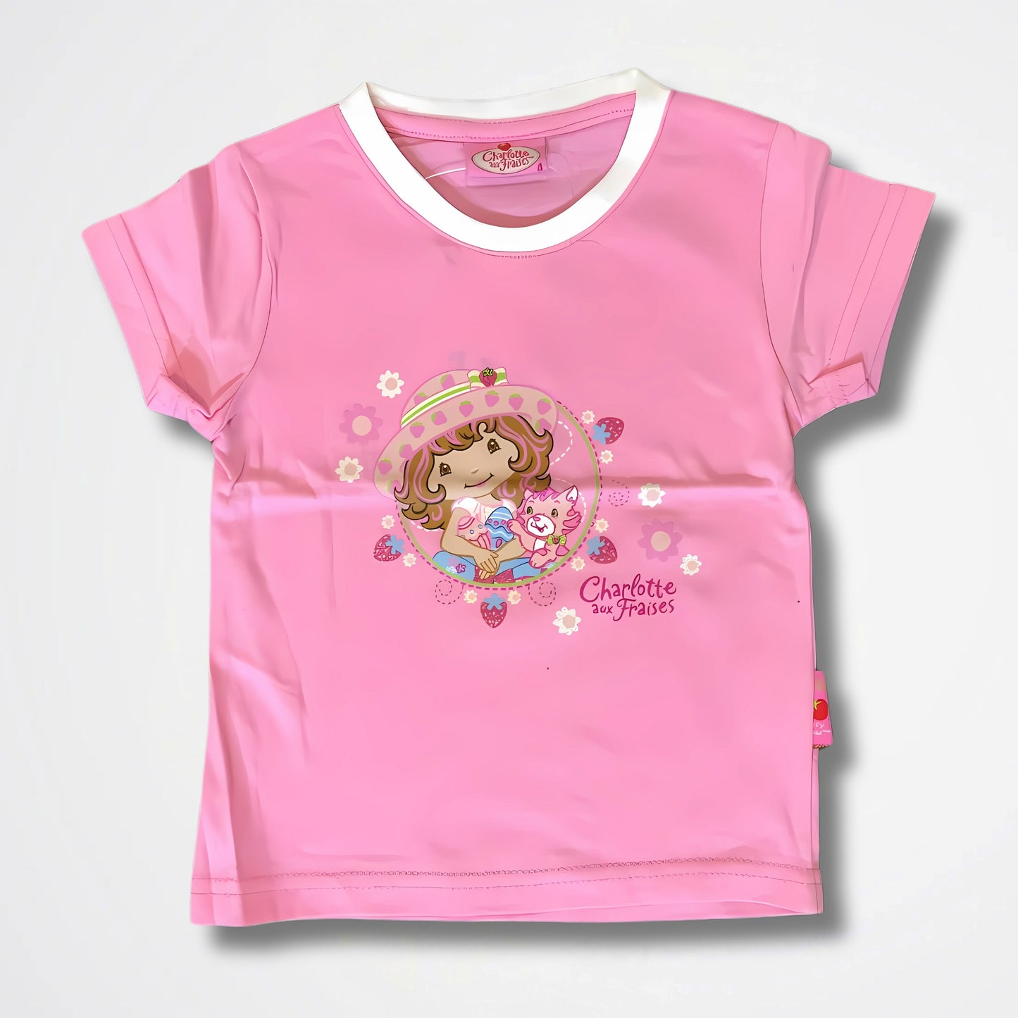 Strawberry Shortcake Pink Cotton T-Shirt