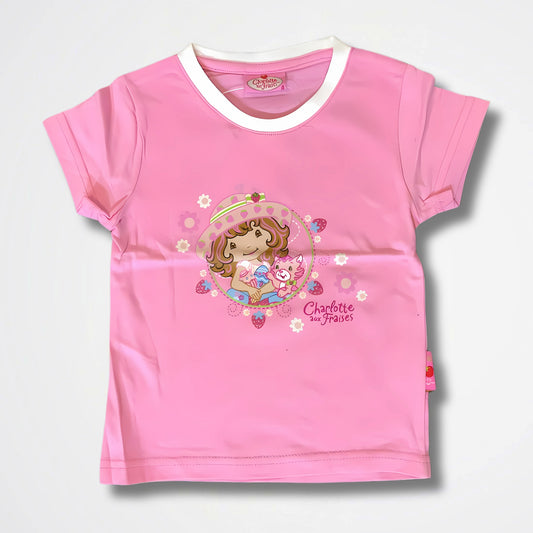 Strawberry Shortcake Pink Cotton T-Shirt