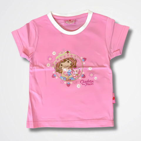Strawberry Shortcake Pink Cotton T-Shirt