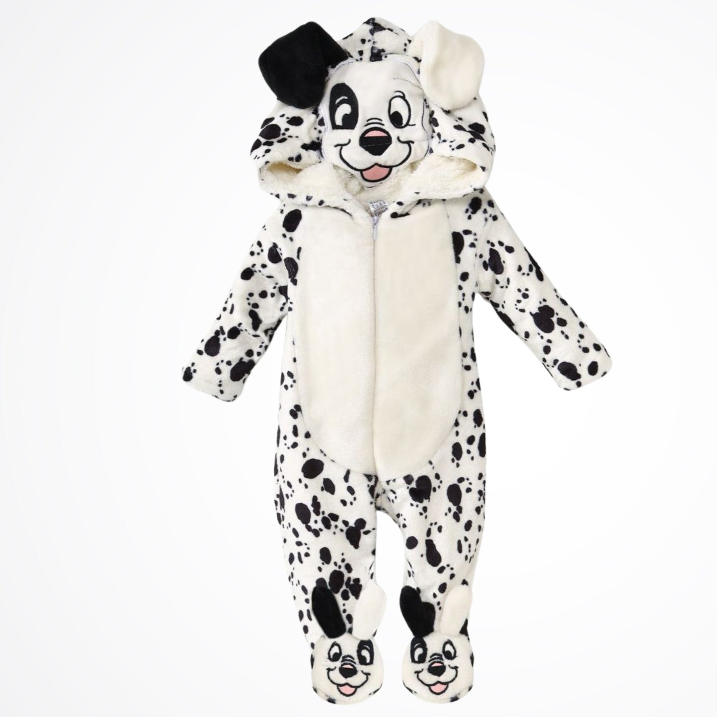 101 Dalmatians Dog White Fleece Hooded Onesies