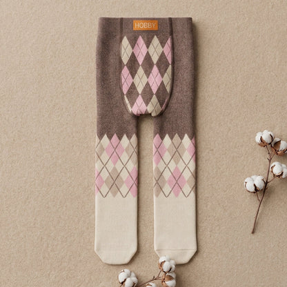 Caro pattern Cotton Collants