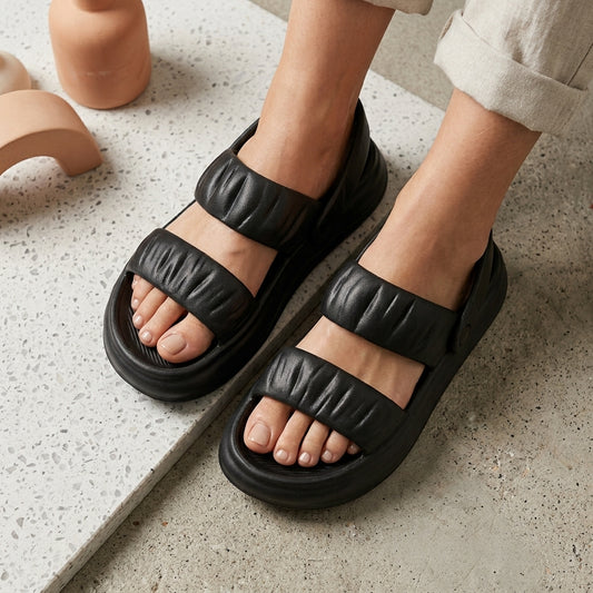Chunky Platform Double Strap Clogs