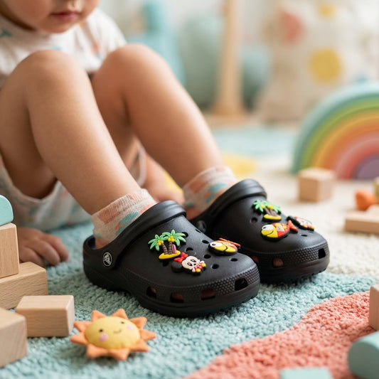 Minnie Mouse And Nemo Black Clogs
