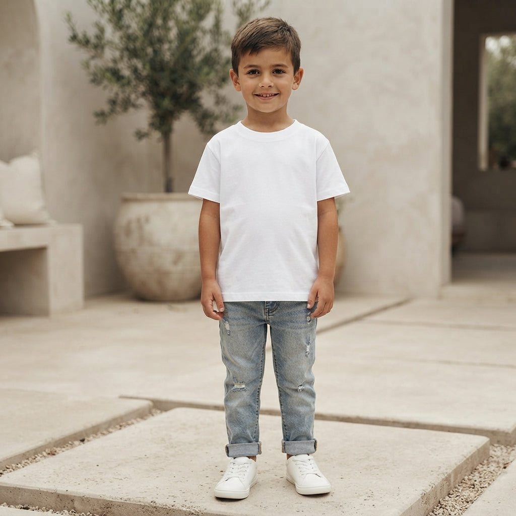 Basic White Cotton T-Shirt