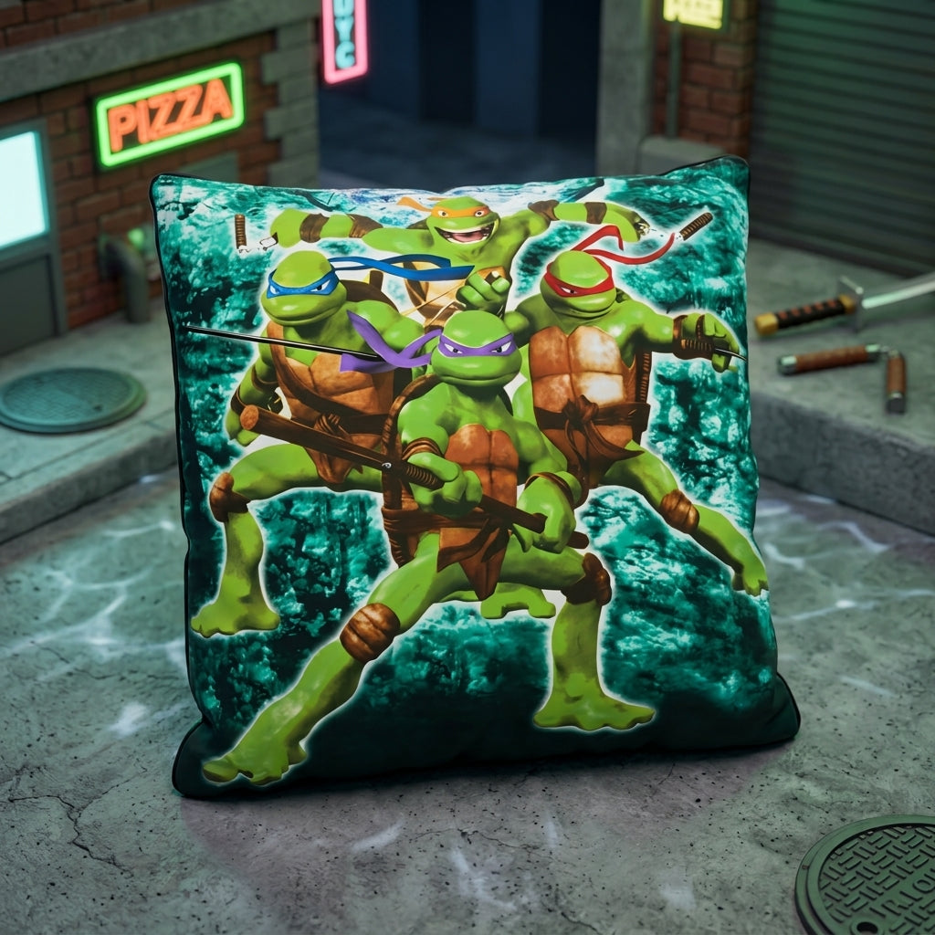 Teenage Ninja Turtles Blue Cushion