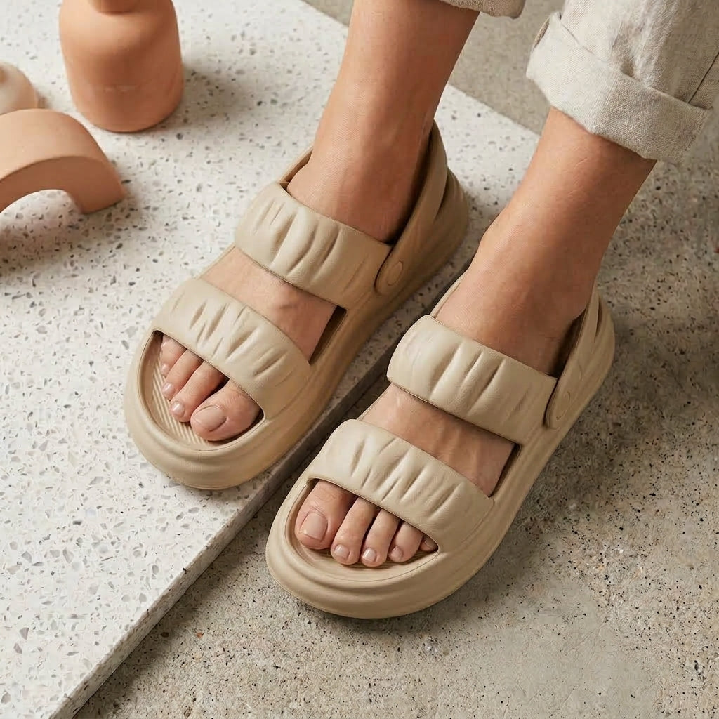 Chunky Platform Double Strap Clogs