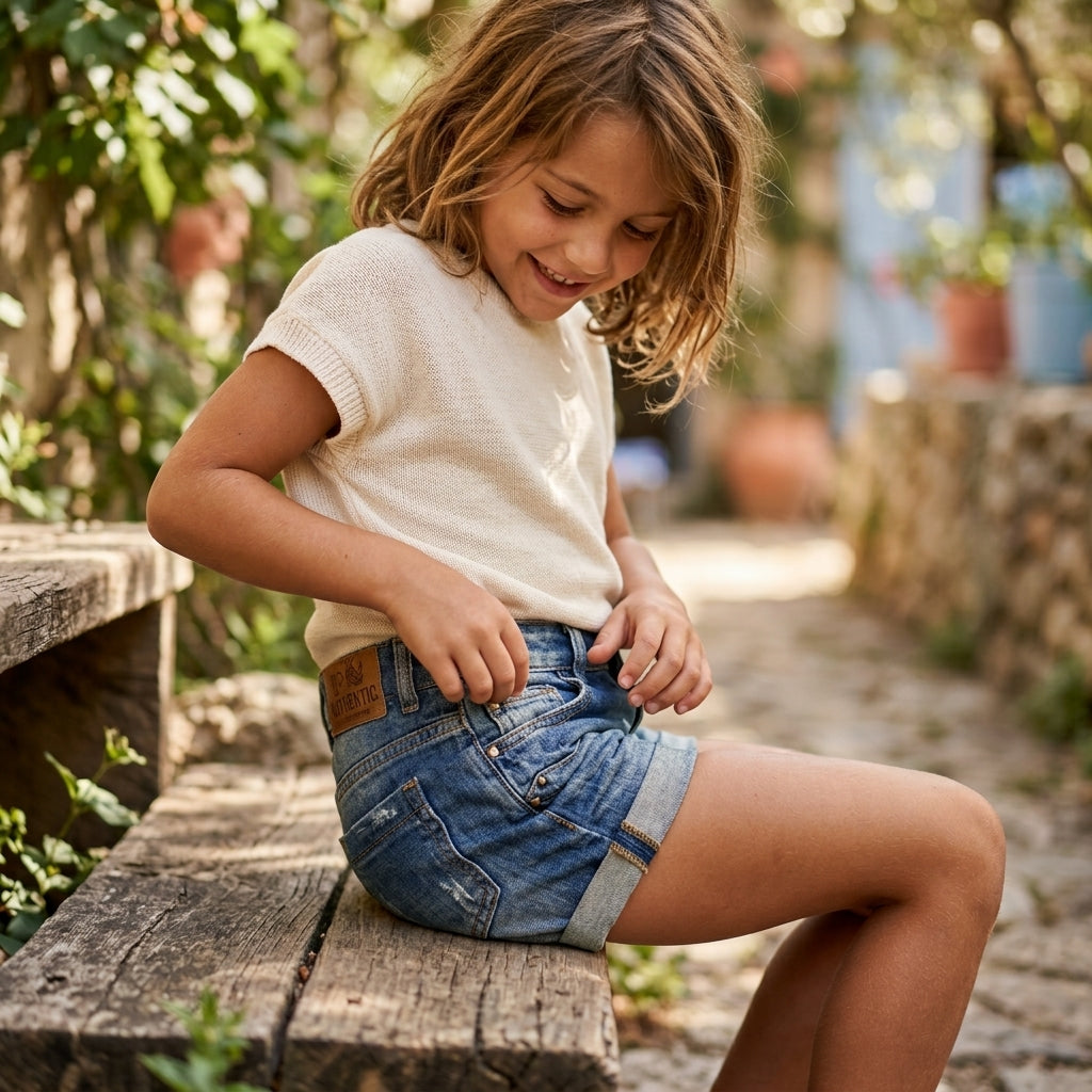 Denim Short (Model B013)