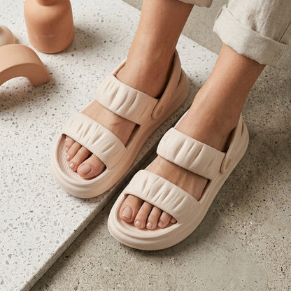 Chunky Platform Double Strap Clogs