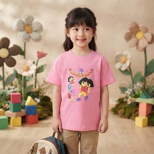 Dora Fuchsia Cotton T-Shirt