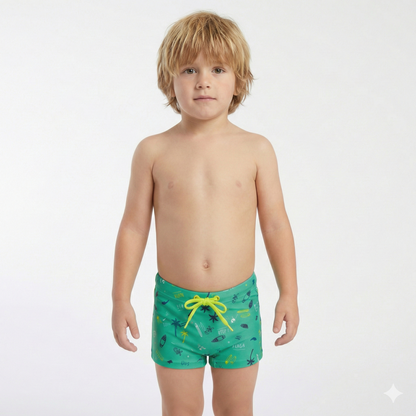 Aloha Green Lycra Swimshort