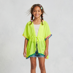 Yellow Chiffon Beach Coverup