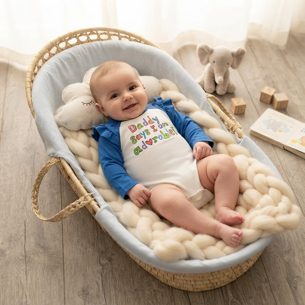 Daddy Says I'm Adorable Cotton Bodysuit