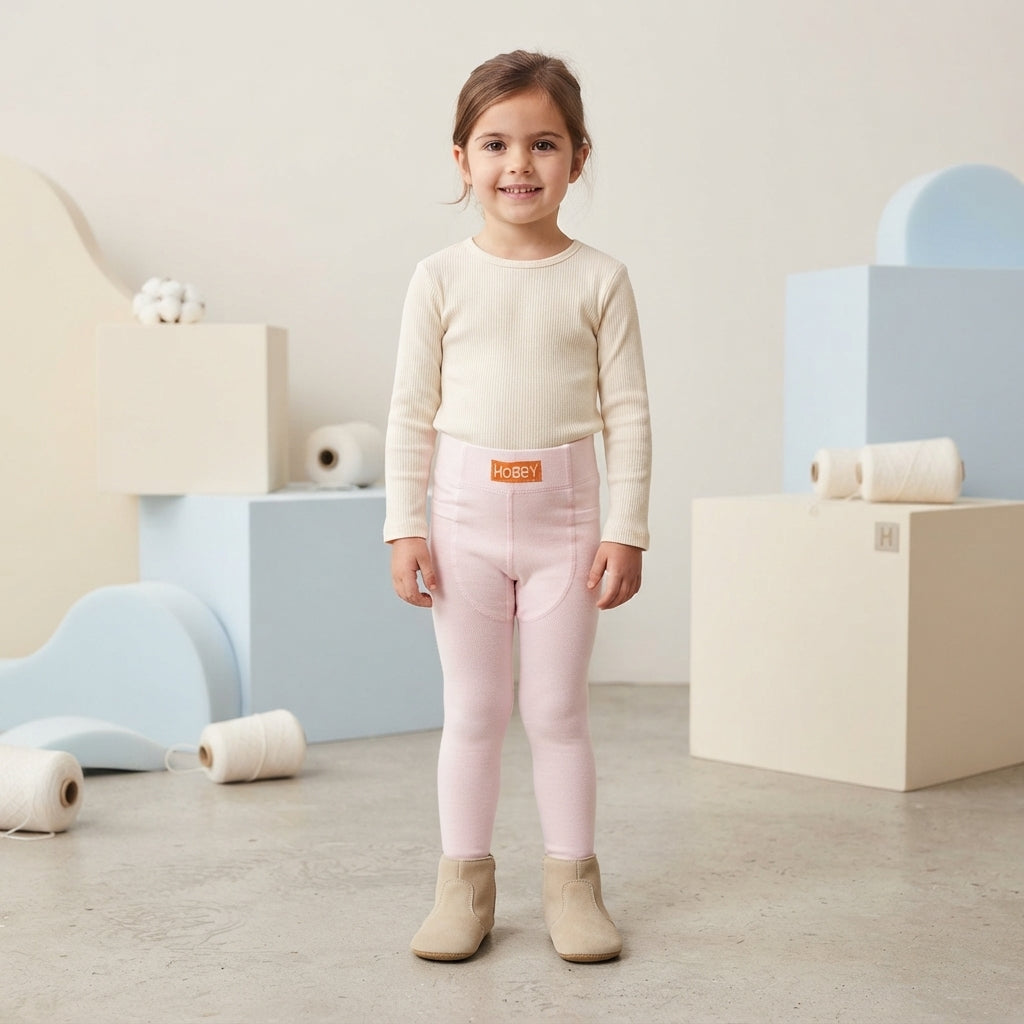 Basic Pink Cotton Collants