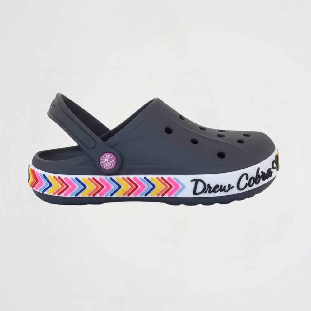 Graphic Dark Grey Clogs