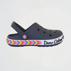 Graphic Dark Grey Clogs
