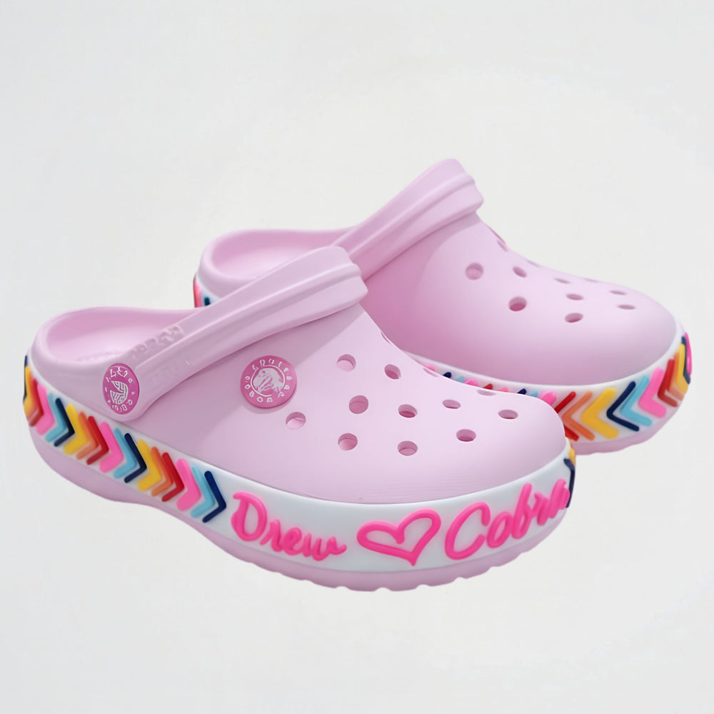 Graphic Pink Clogs