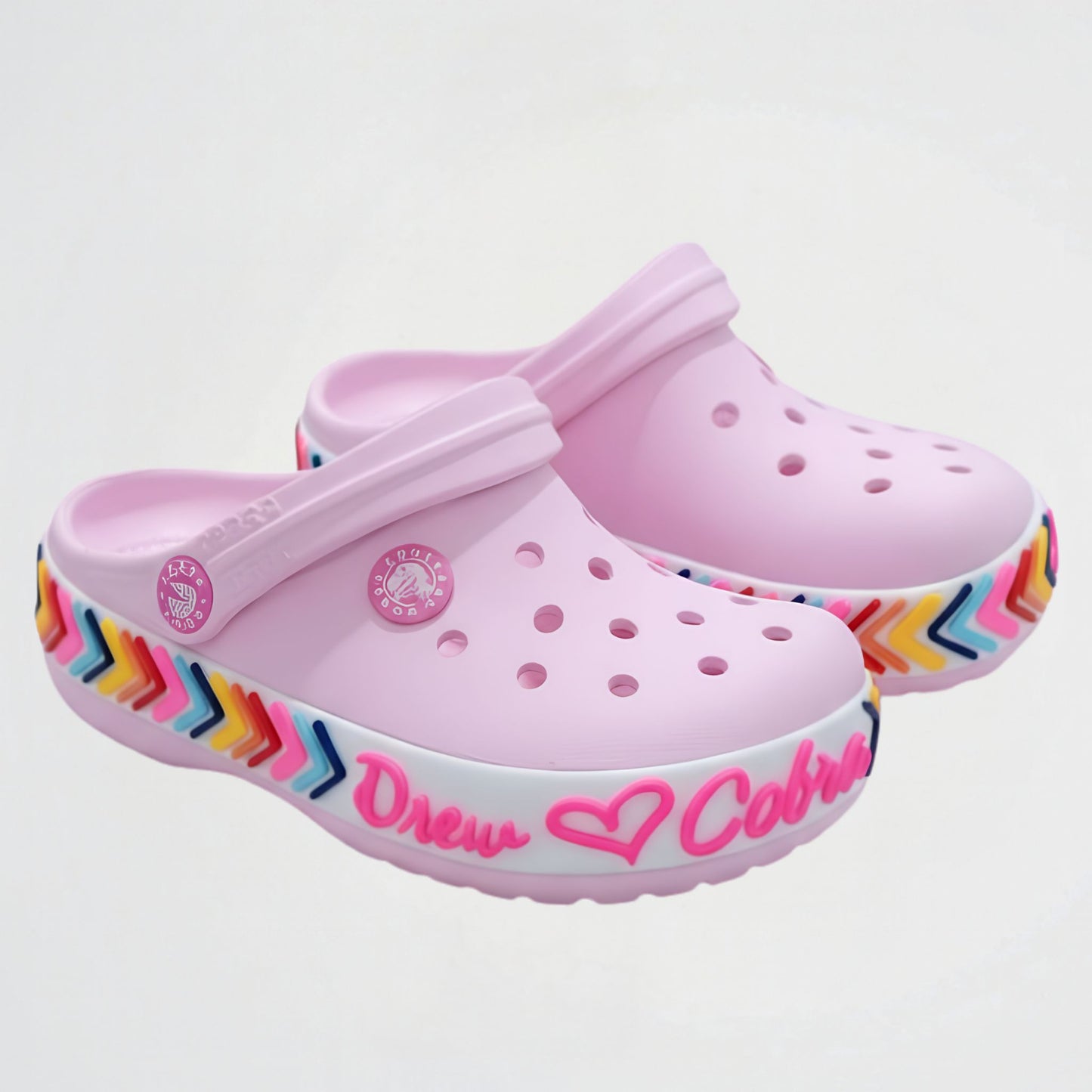 Graphic Pink Clogs