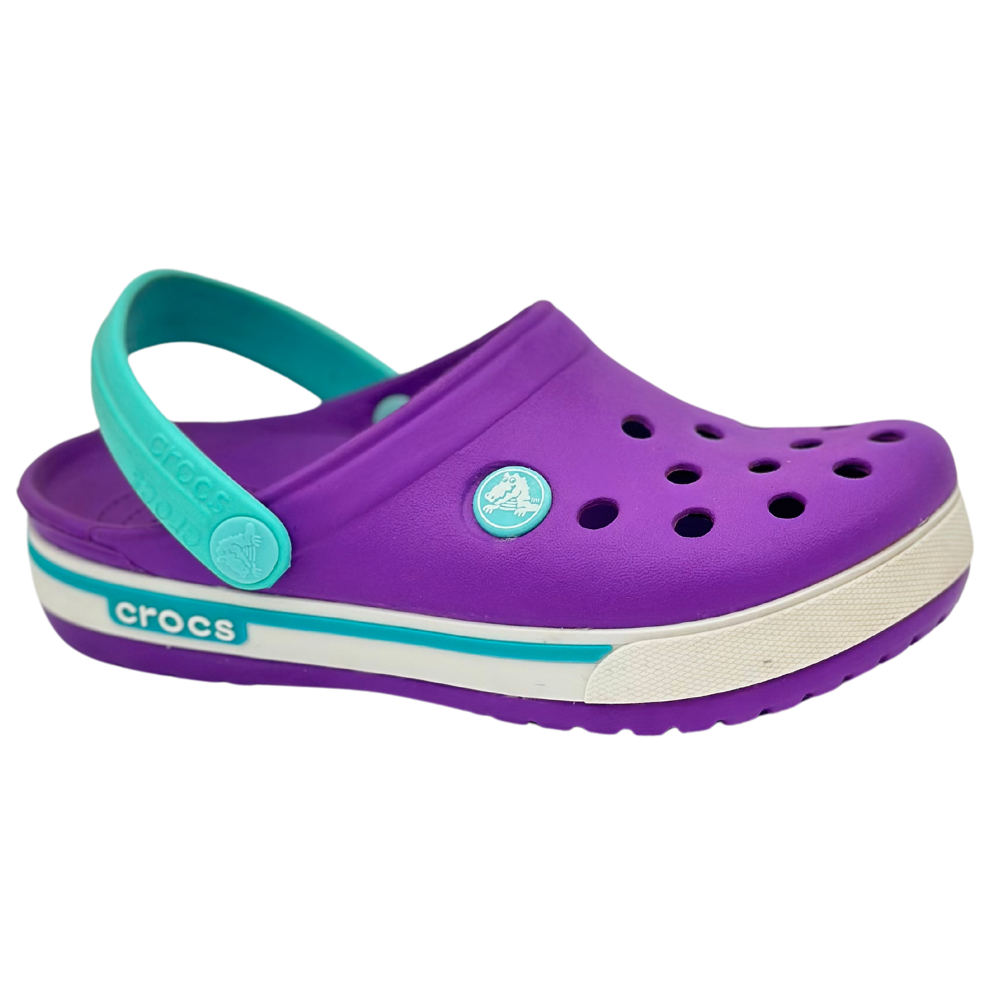 Crocs CrocBand Clogs (Purple/Turquoise)