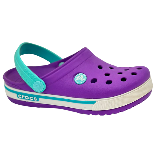 Crocs CrocBand Clogs (Purple/Turquoise)