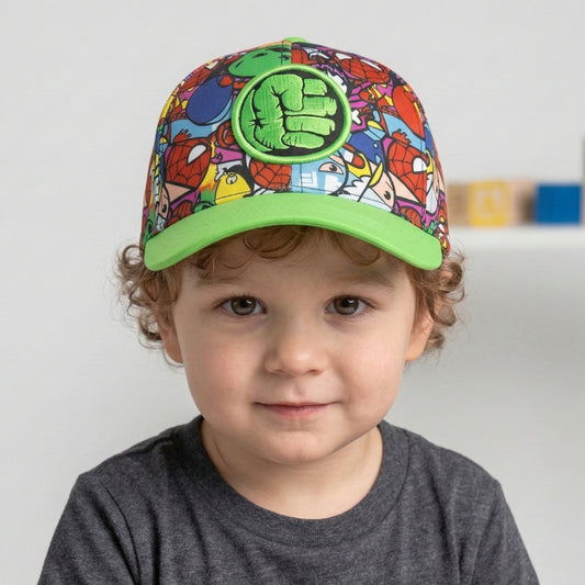 Hulk Fist Logo Green Cap