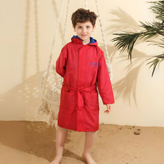 Basic Red Waterproof Swim Robe