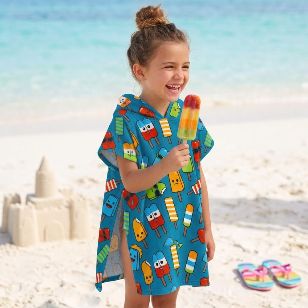 Ice Popsicle Beach Poncho