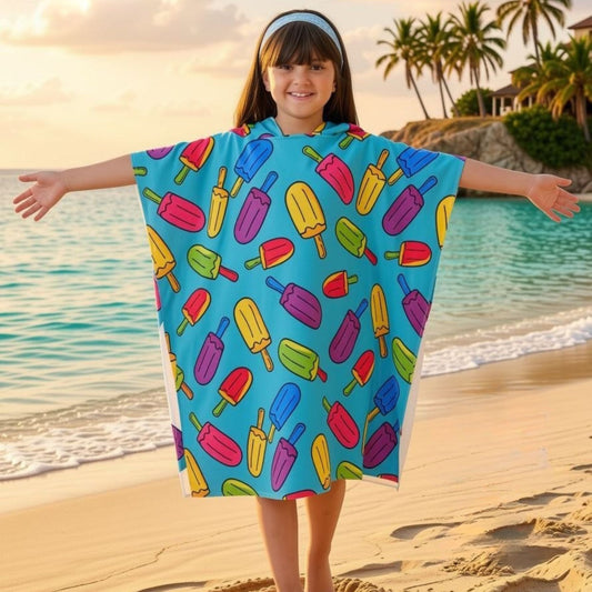 Ice Popsicle Microfiber Beach Poncho