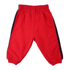 Koala Kids Red 2 Stripes Cotton Sweat Pants