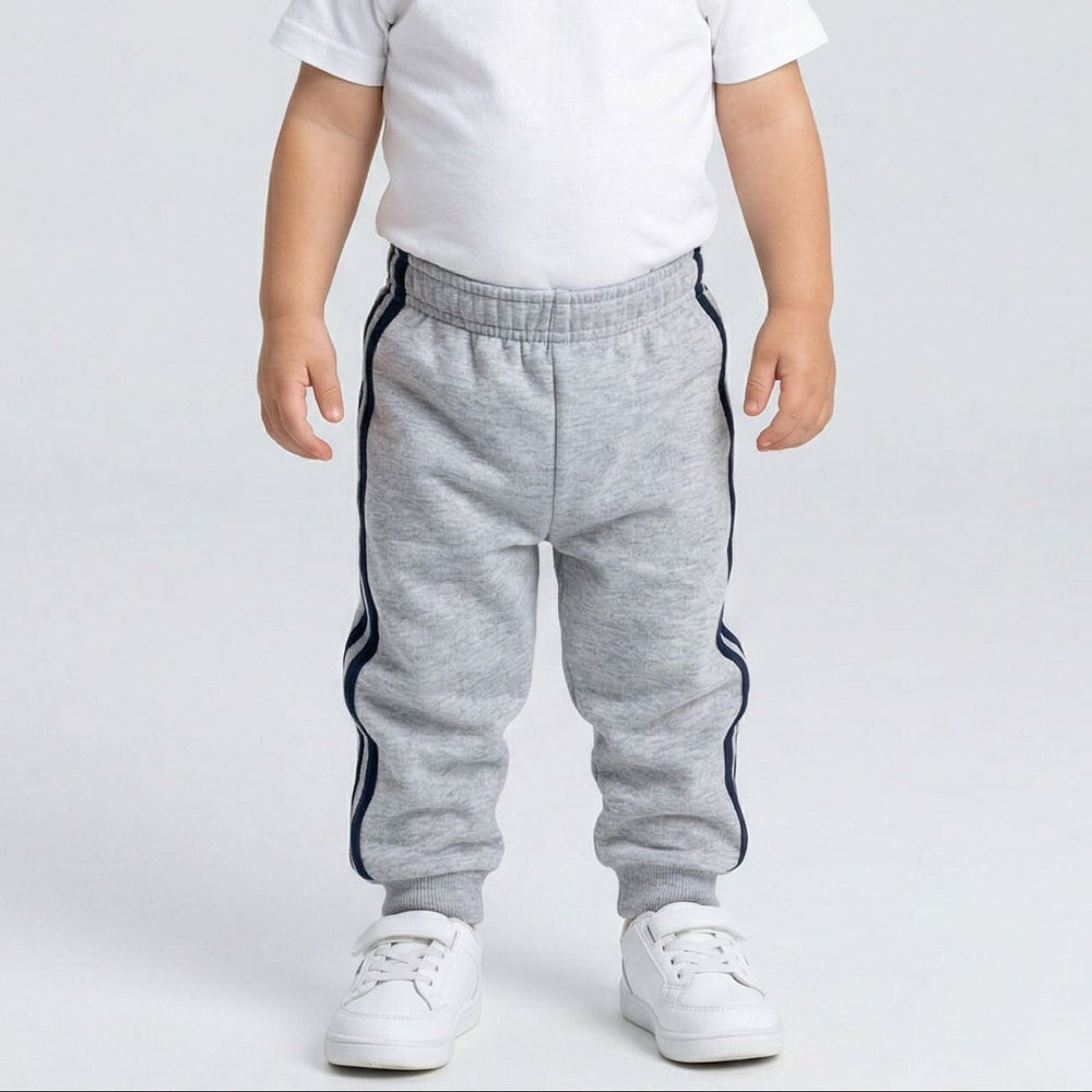 Koala Kids Grey 2 Stripes Cotton Sweat Pants