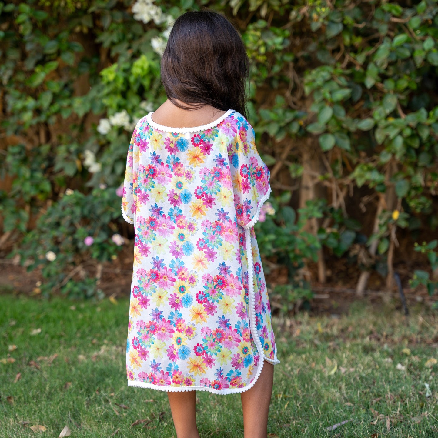 Floral Chiffon Beach Coverup