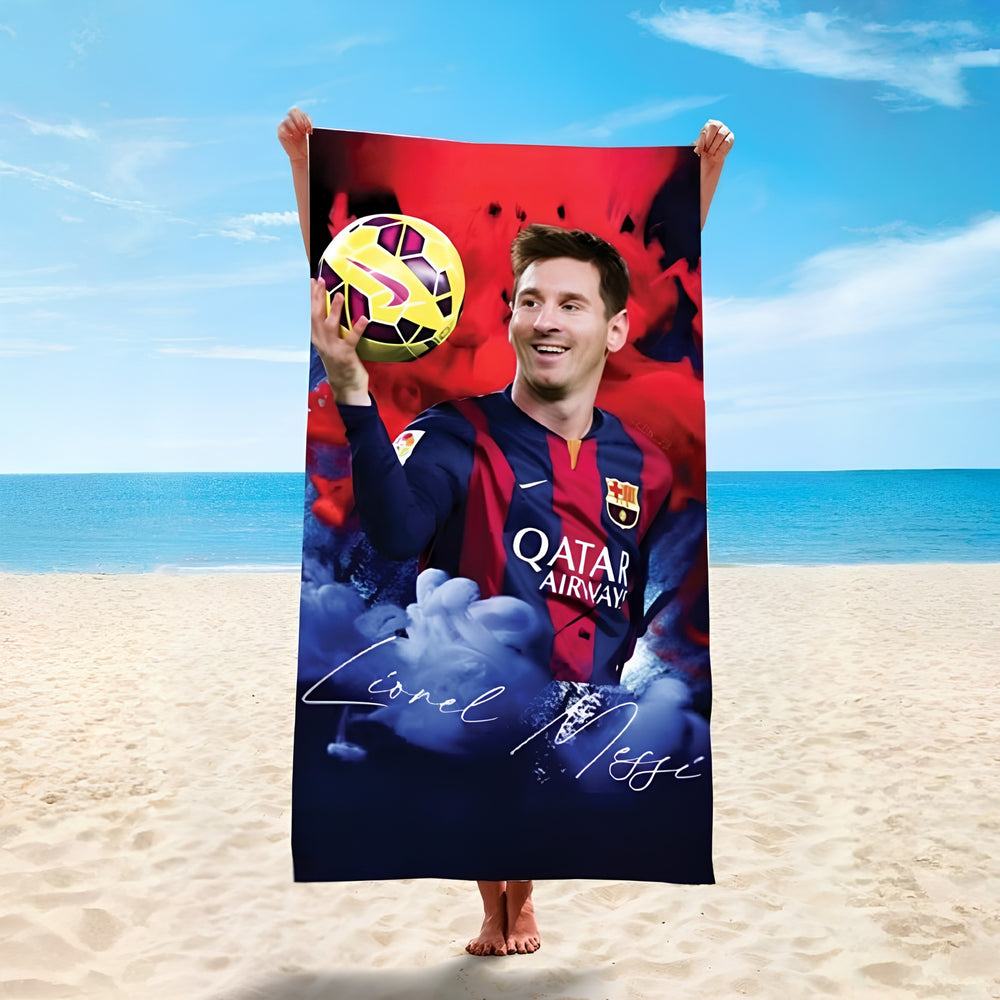 Leo The Goat Microfiber Beach Towel