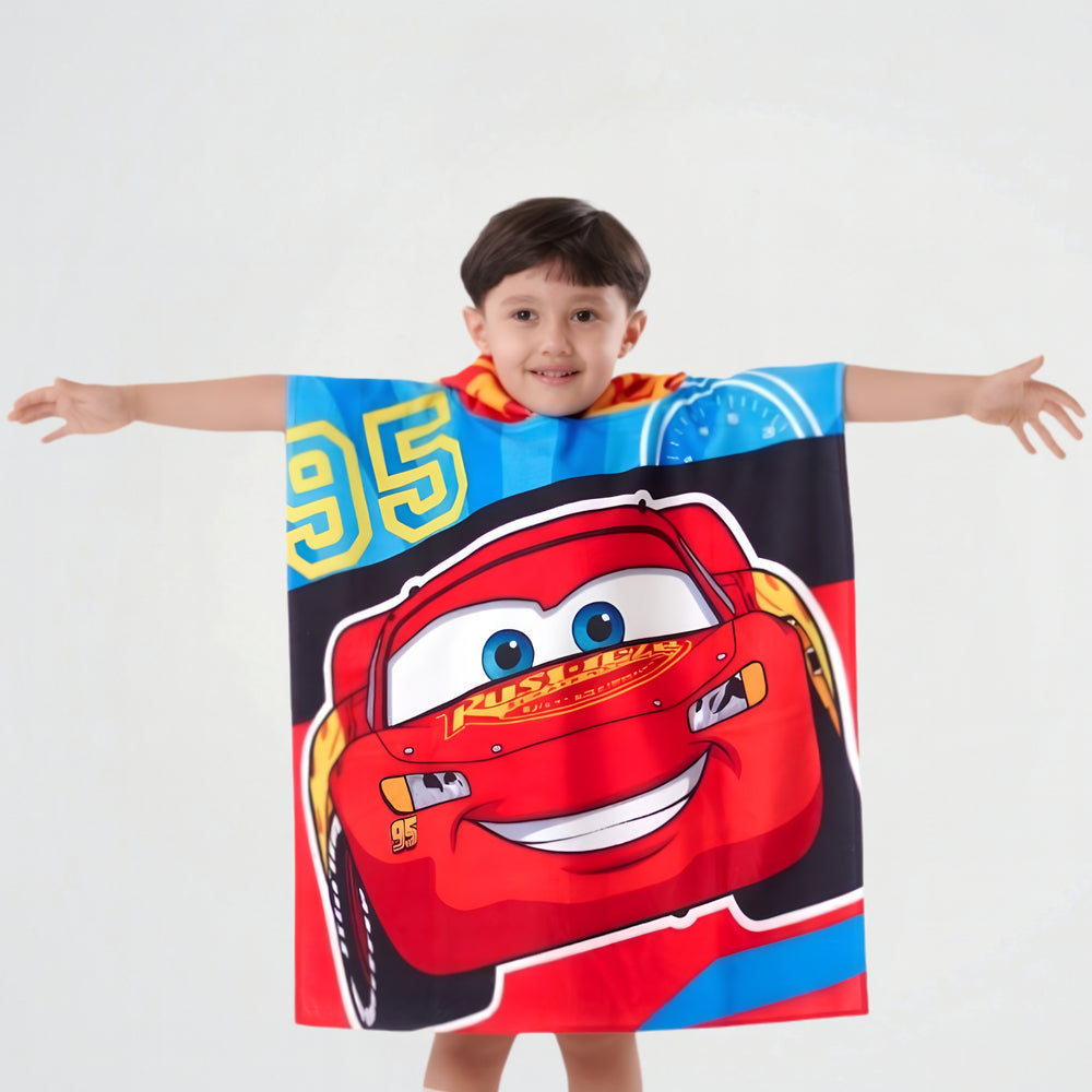 Lightning McQueen Microfiber Beach Poncho