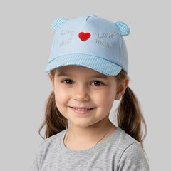 Love Dad And Mom Blue Cap