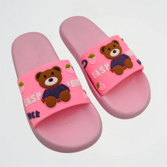 Lucky Bear Pink Slides