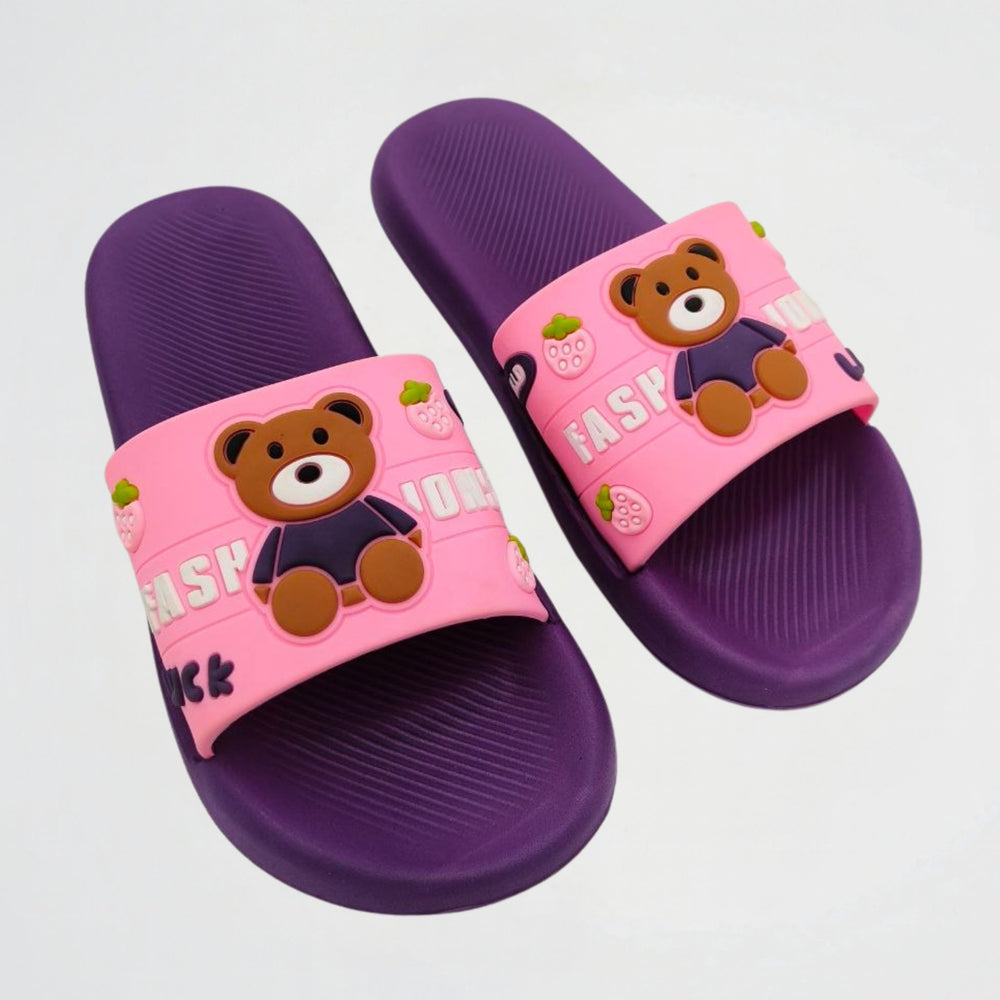 Lucky Bear Purple Slides