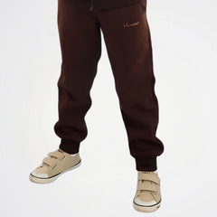 Basic Rich Brown Cotton Sweat Pants
