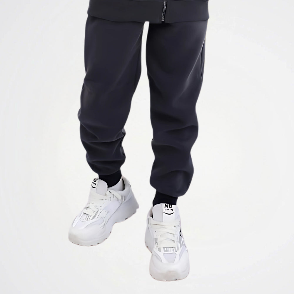 Basic Graphite Grey Cotton Sweat Pants