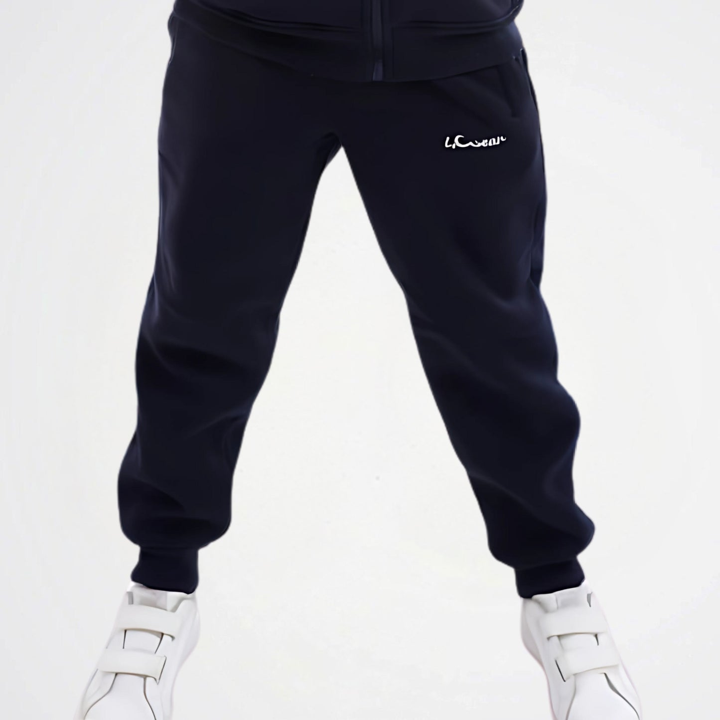Basic Navy Cotton Sweat Pants