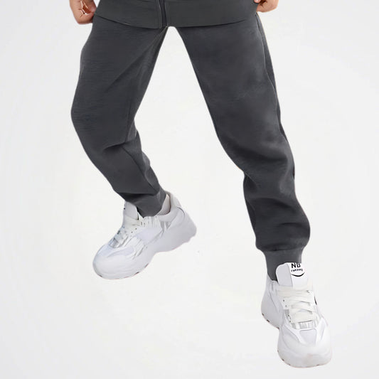 Basic Dark Grey Cotton Sweat Pants