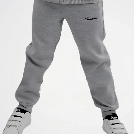 Basic Metallic Grey Cotton Sweat Pants