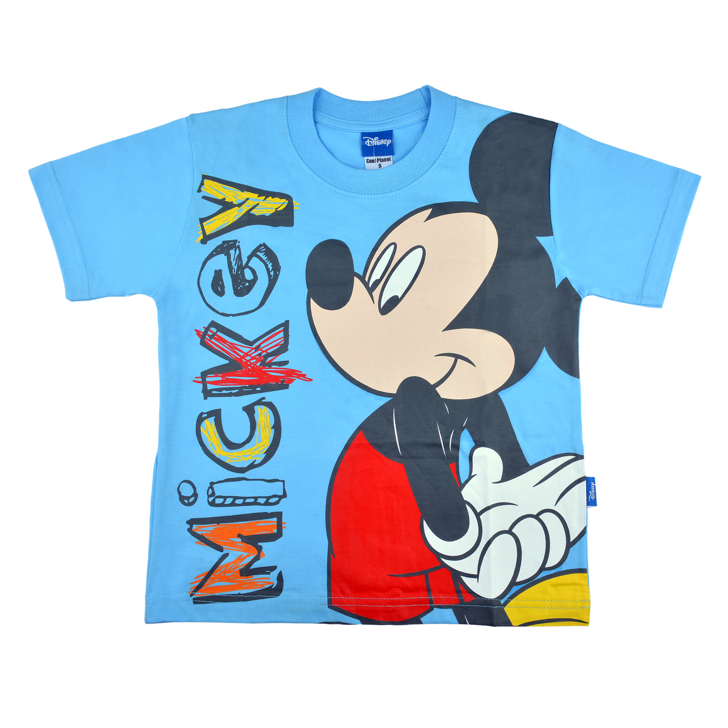 Mickey Mouse Cotton T-Shirt (Model 4524 - Blue)