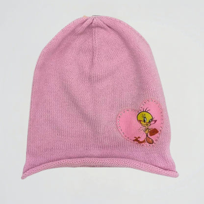 Tweety Pink Fleece Ice Cap