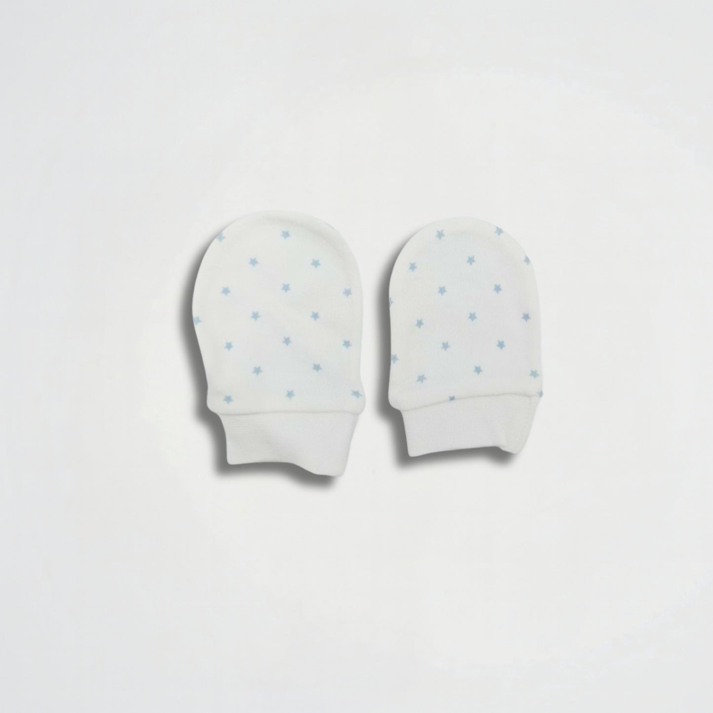 Stars White Wool Gloves