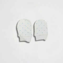 Stars White Wool Gloves