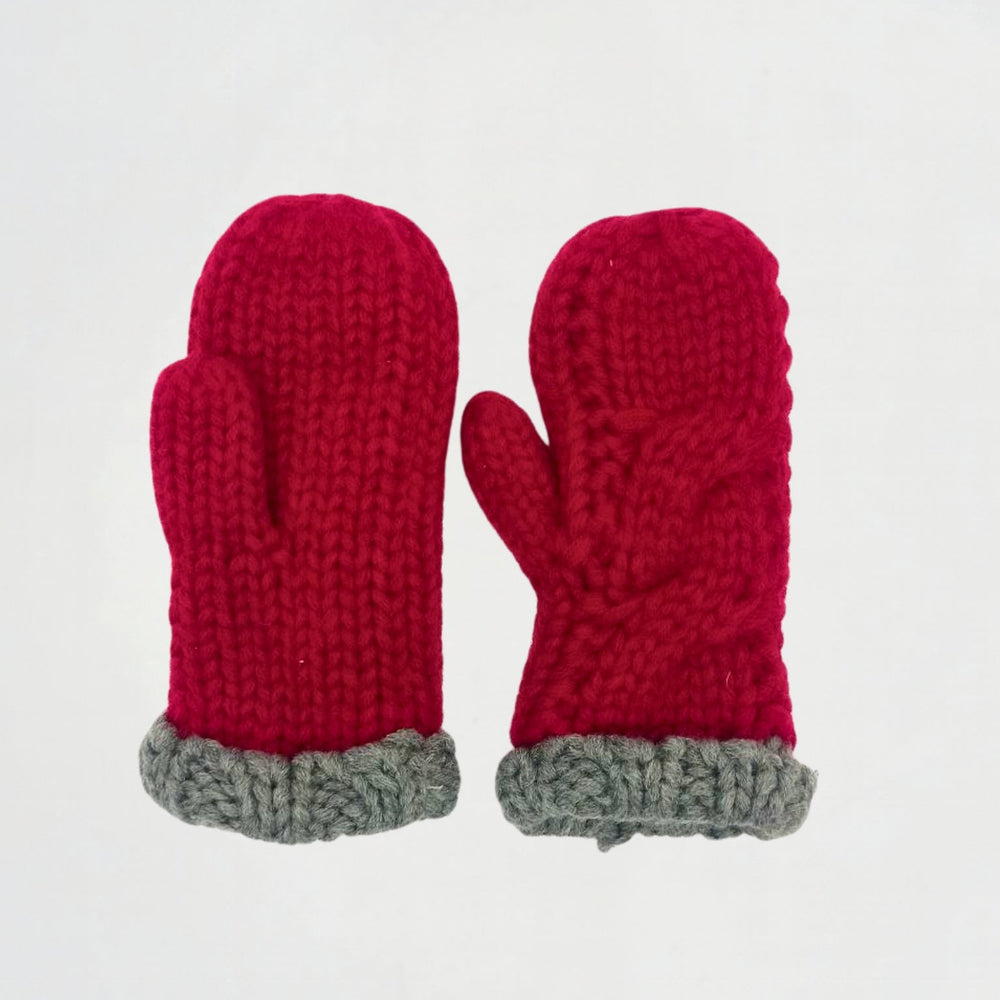 Basic Burgundy Wool Gloves
